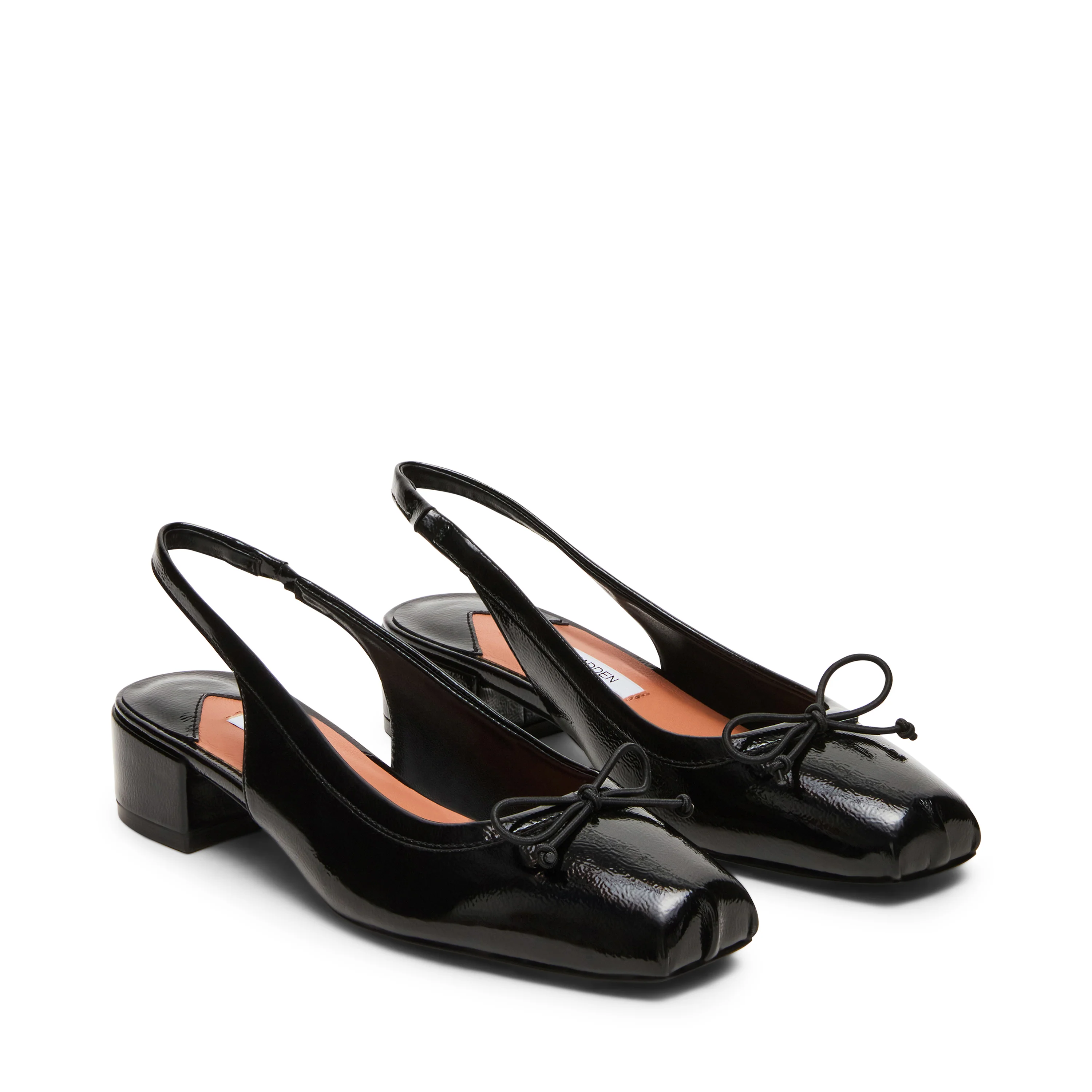 Loved Flat Shoe BLACK CRINKLE PATENT - Image 2
