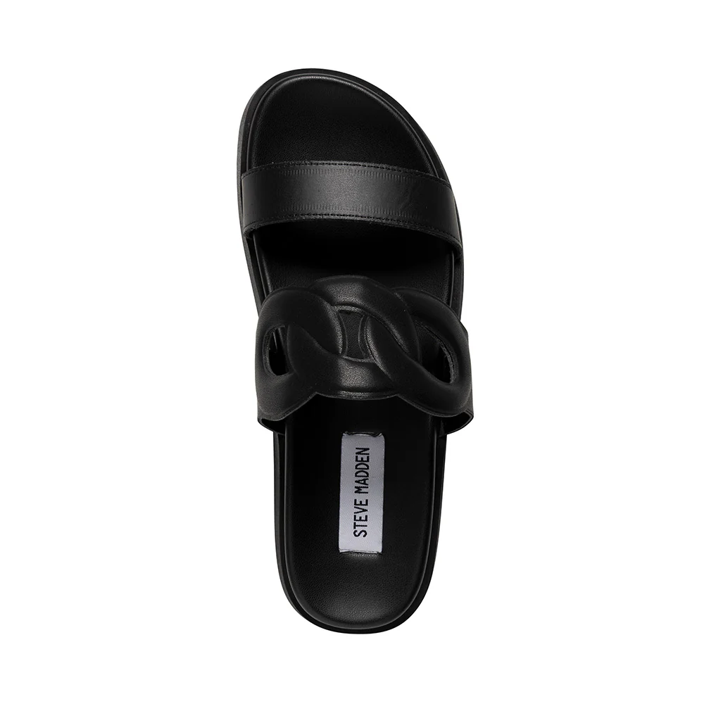Myrtle Sandal BLACK LEATHER - Image 5